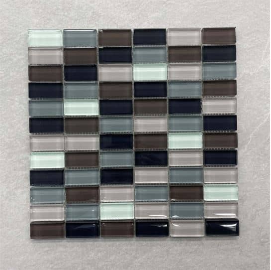 Mix Coloured Glass Mosaic 49x24mm 0119