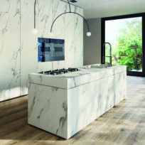 Calacatta Italian Marble Look  Polished Rectified Porcelain Wall & Floor Panel |Slab 3265