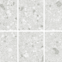 Breccia Light Grey Terrazzo Look In/Out Rectified Porcelain Tile 3685