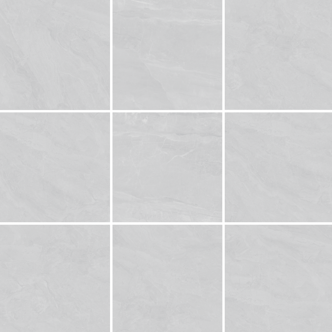 Mainstream White Stone Look Polished Rectified Porcelain Tile 3304