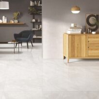 Superb White Onyx Marble Look Honed Rectified Porcelain Tile 2545