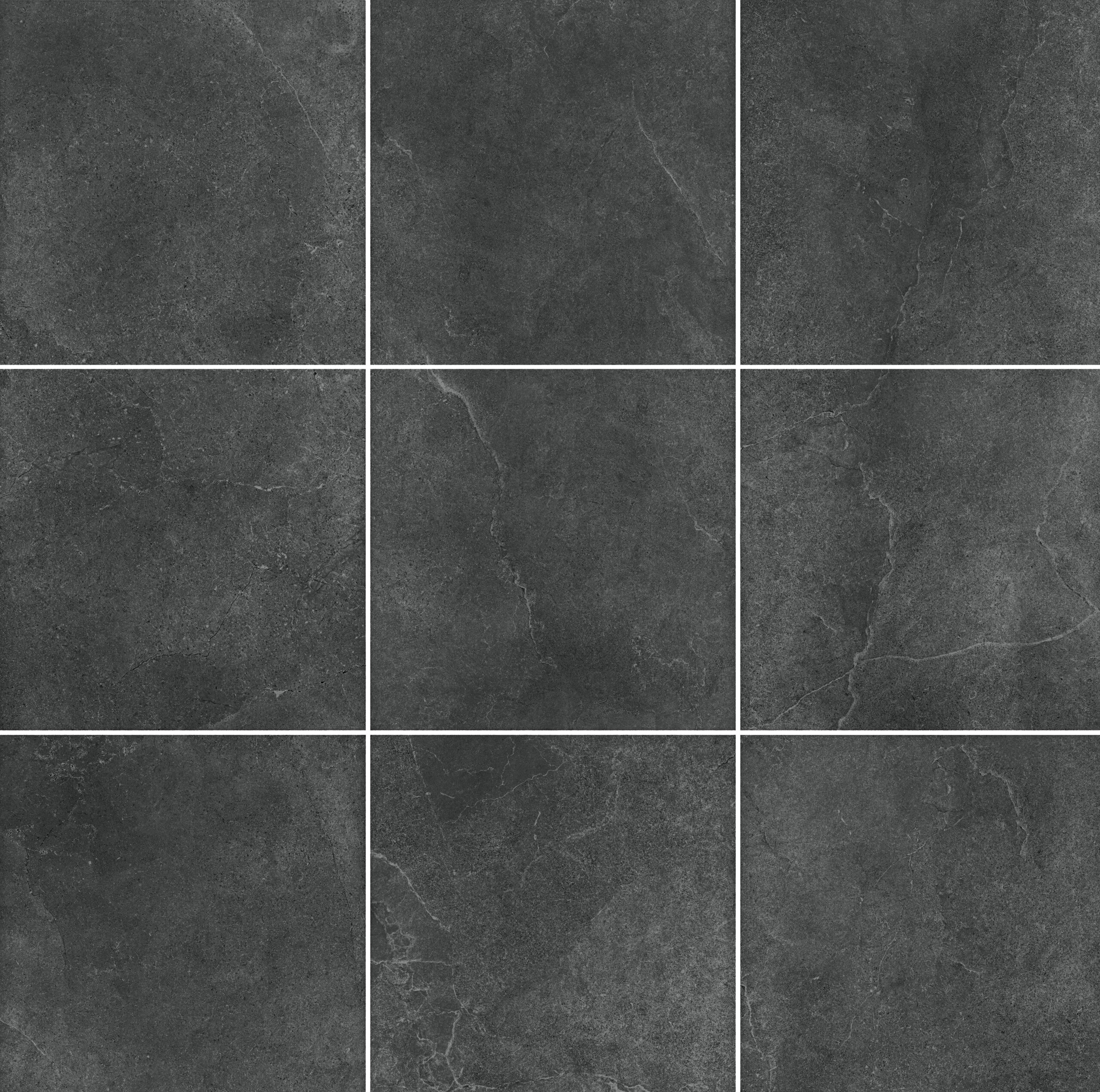 Yosemite Black Stone Look In/Out Rectified Porcelain Tile 4451