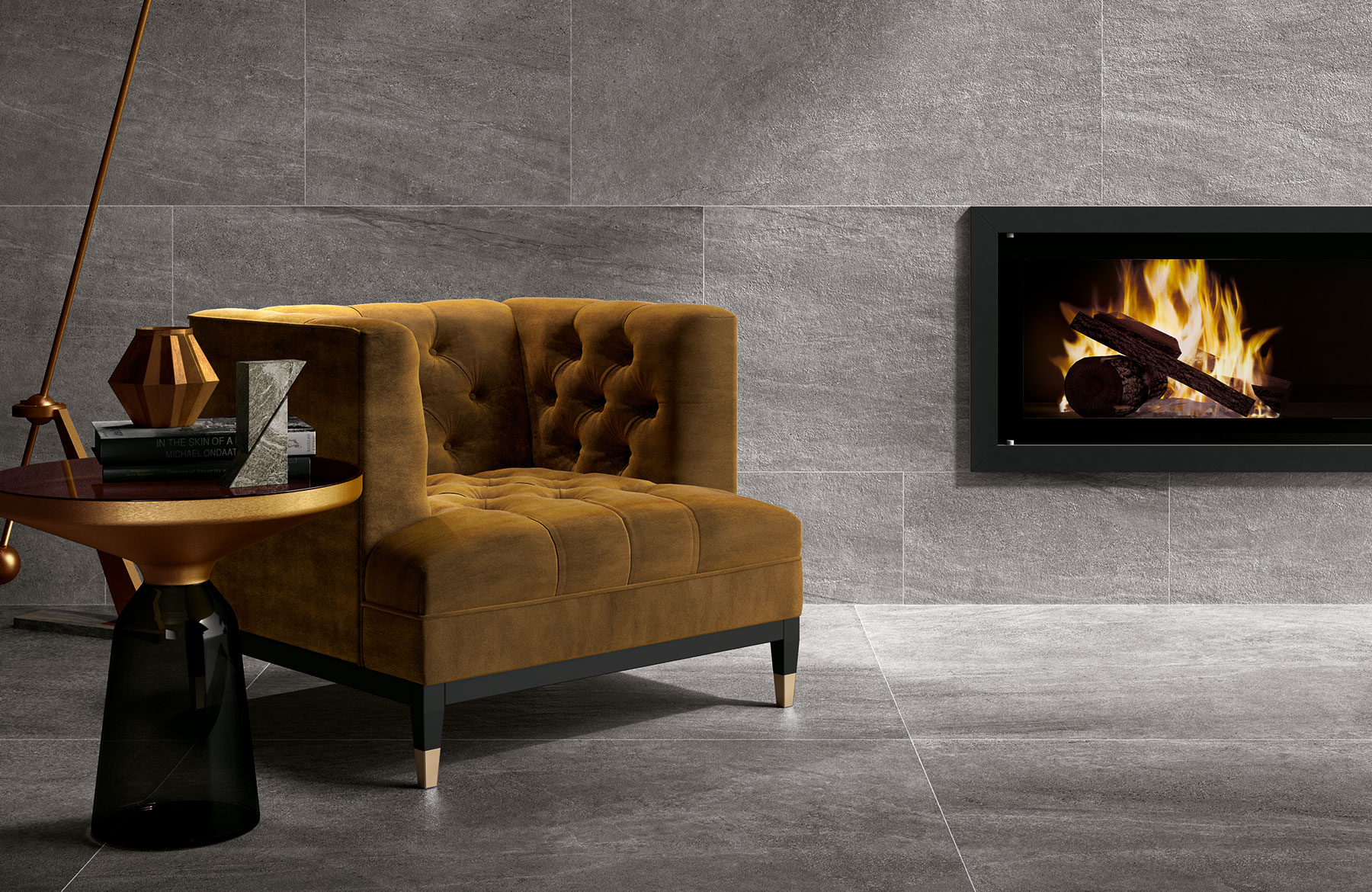 Artisan Antracite Indoor/Outdoor Rectified Porcelain Tile 4373