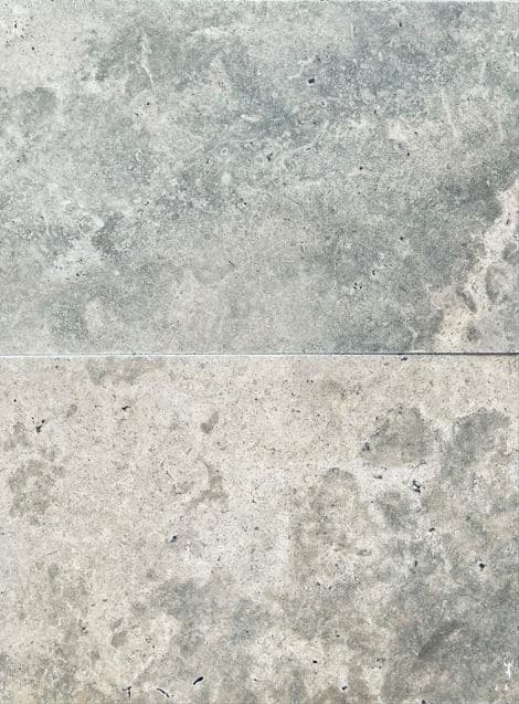 Silver Tumbled Travertine Paver 8826