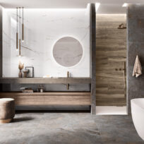 Torano White Marble Look Polished Spanish Rectified Porcelain Tile 4382