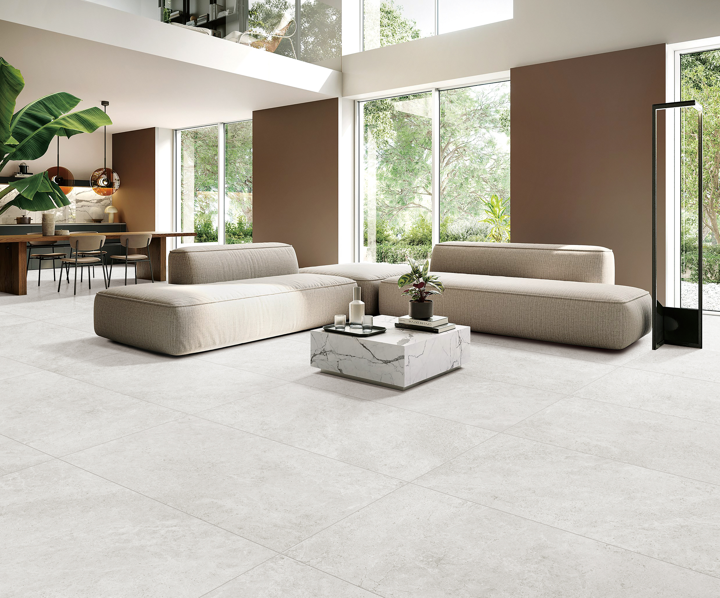 Mineral White Lappato Rectified Porcelain Tile 4762