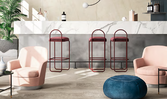 Statuario Glossy Marble Look Polished Rectified Porcelain Wall & Floor Panel | Slab 4772