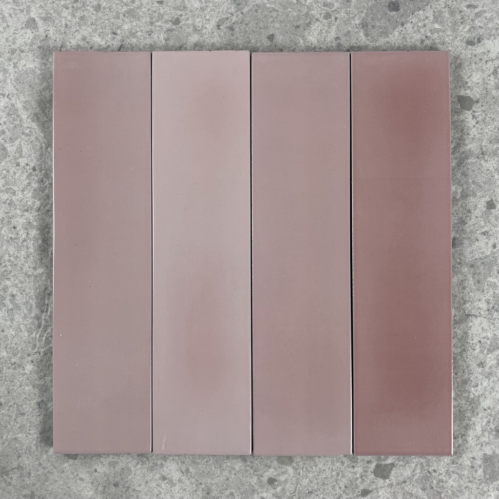 Florence Soft Pink Gloss Spanish  Irregular Edge Porcelain Subway Tile 4839