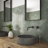 Florence Jade Gloss Spanish  Irregular EdgePorcelain Subway Tile 4843