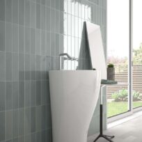 Florence Mint Gloss Spanish  Irregular Edge Porcelain Subway Tile 4841
