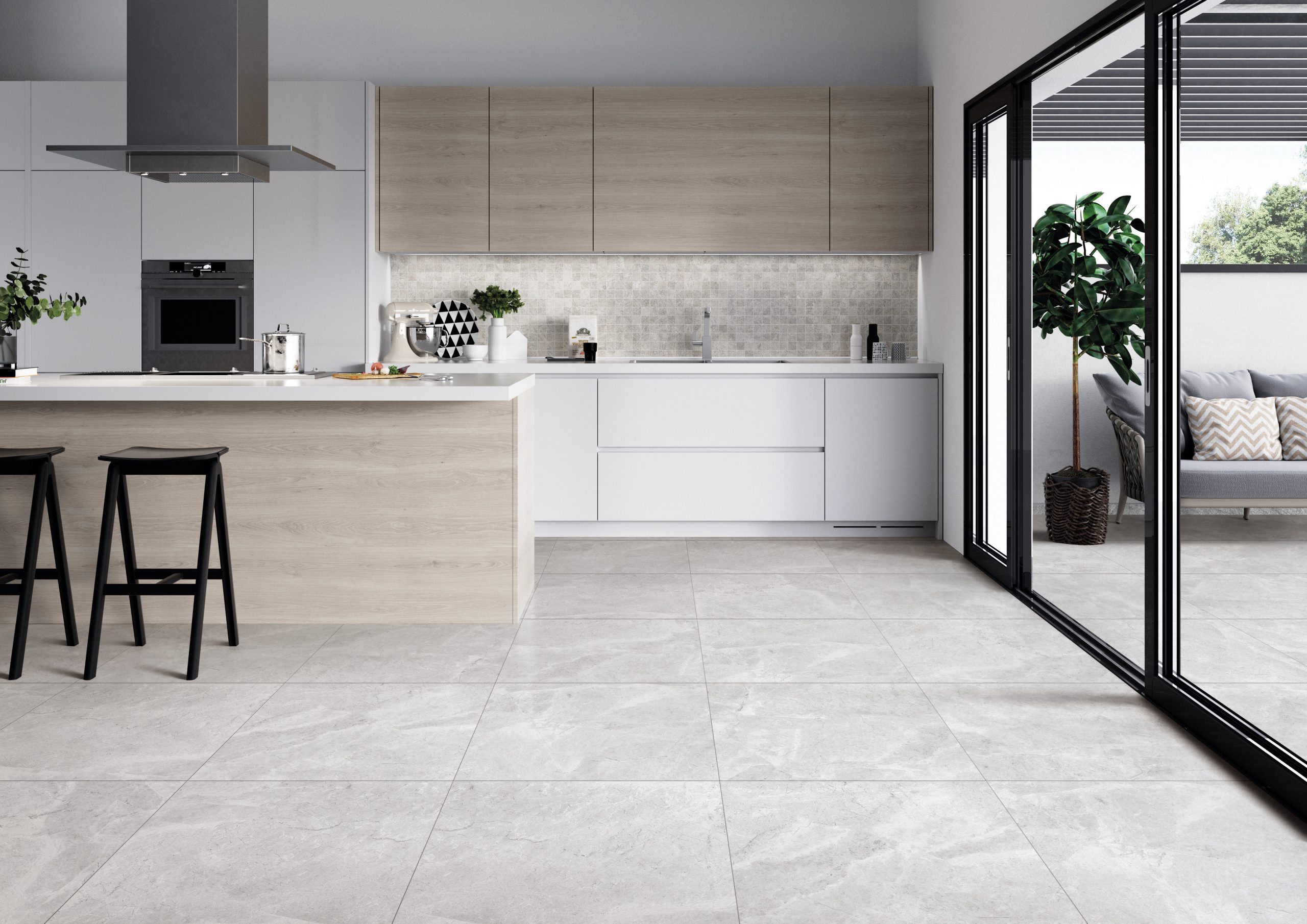 Willow Light Stone Look In/Out Rectified Porcelain Tile 4493
