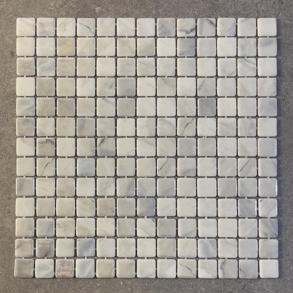 Oasis Oyster Spanish Polyurethane Cord Glass Pool Mosaic 7749