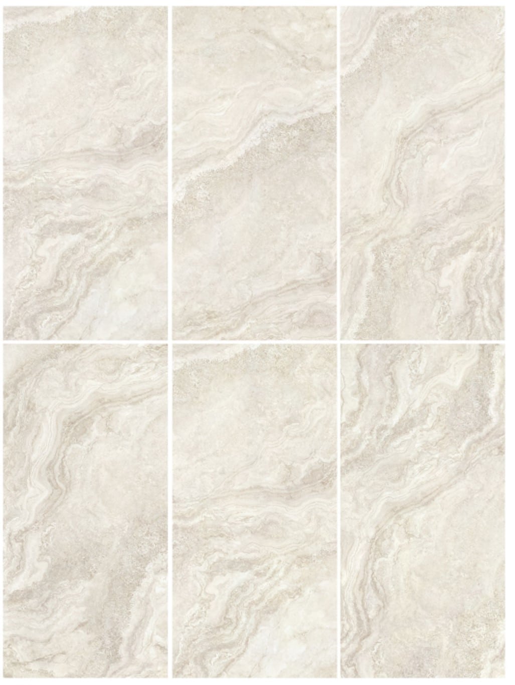 Silver Grey Travertine Stone Look Matt Rectified Porcelain Tile 2404
