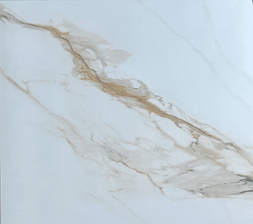 Gani White Marble Look Polished Rectified Porcelain Tile 2442