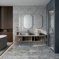 Gemstone Ocean Polished Italian Rectified Porcelain Slab 2370