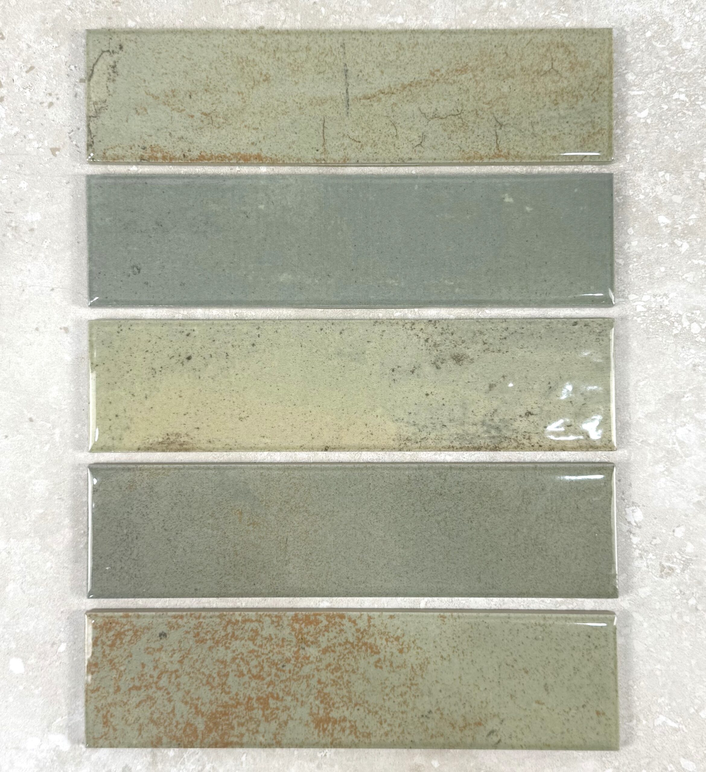 Urban Sage Green Glossy Ceramic Wall Tile 2431