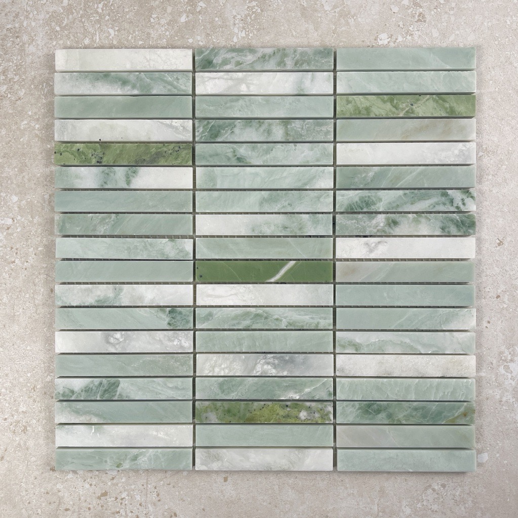 Green Jade Kitkat Marble Mosaic 7761