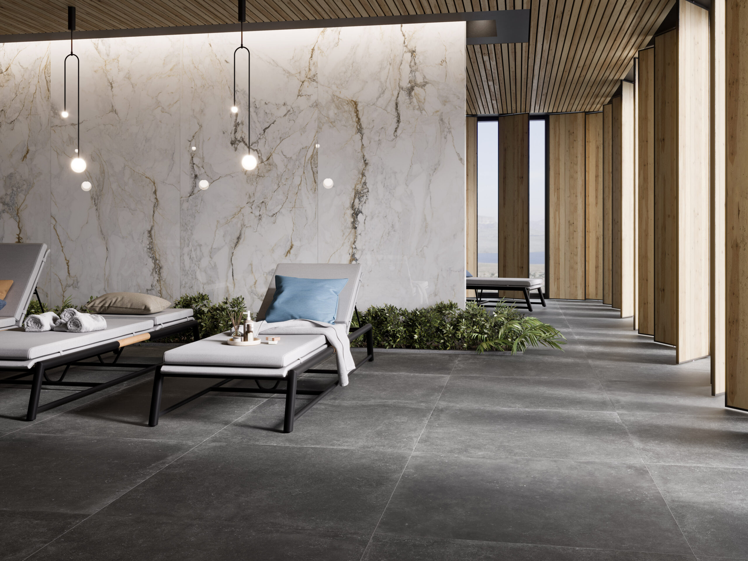 Pisa Gold Marble Look Lux Polished Spanish Porcelain Slab 2302