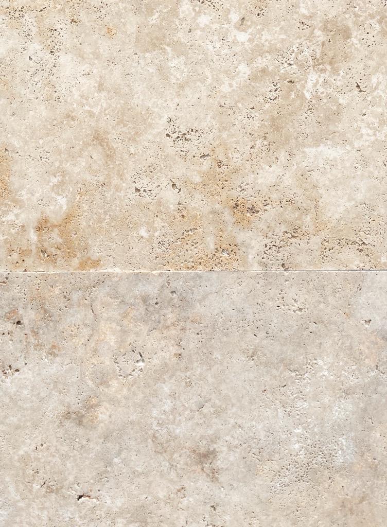 Rustic Light Mixed Honed and Unfilled Travertine Paver 8935