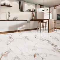 Calcatta Gold Marble Look Matt Rectified Porcelain Tile 2592