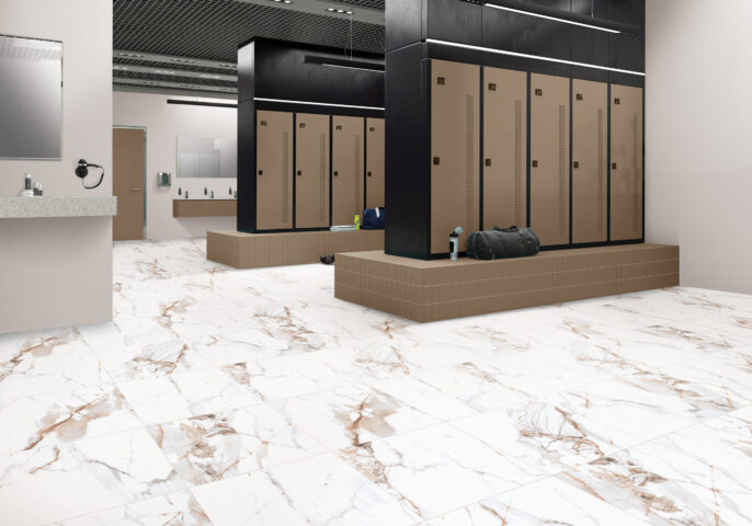Calcatta Gold Marble Look Matt Rectified Porcelain Tile 2592