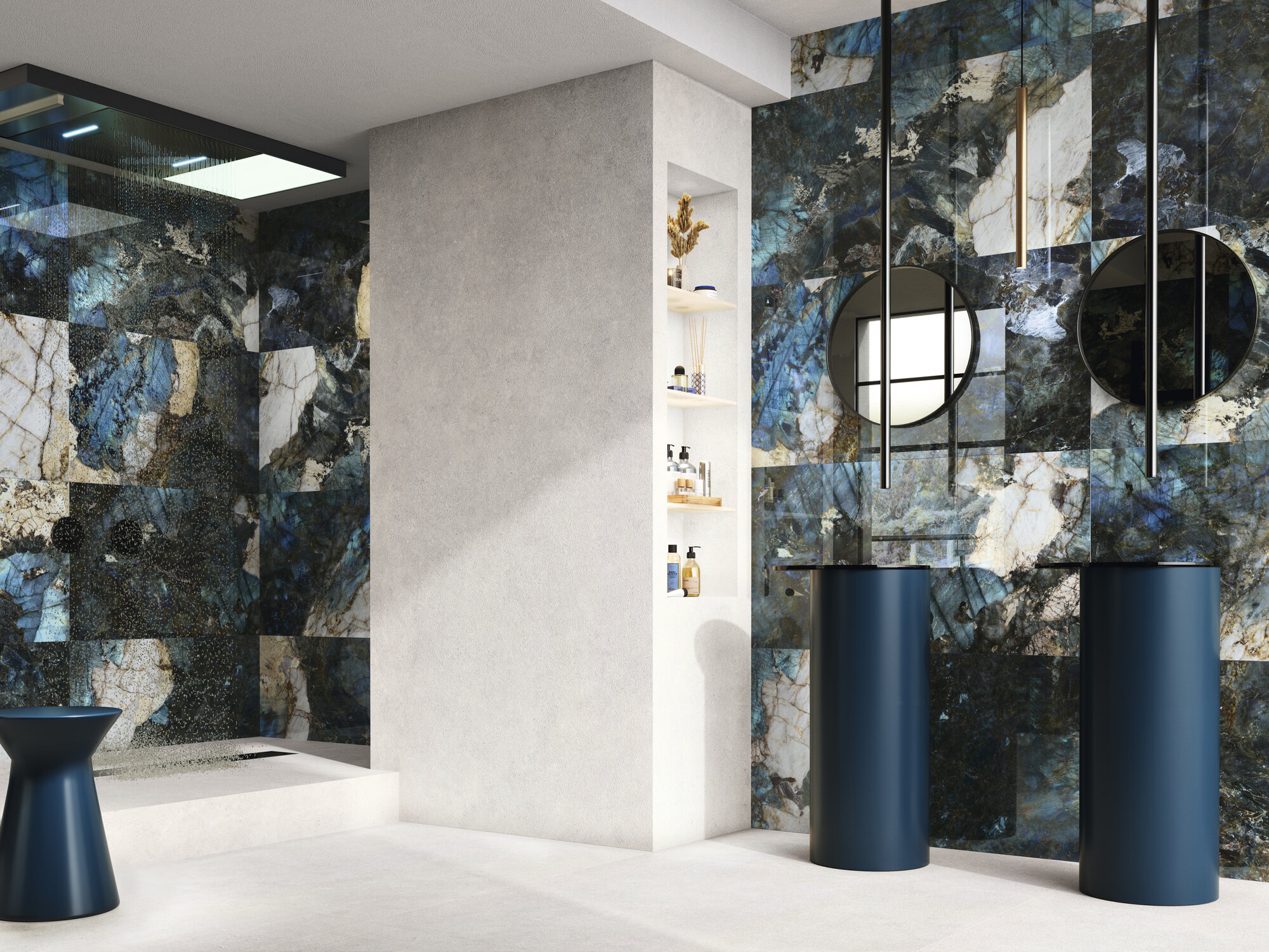 Magallanes Marble Look Polished Spanish Porcelain Slab 2563