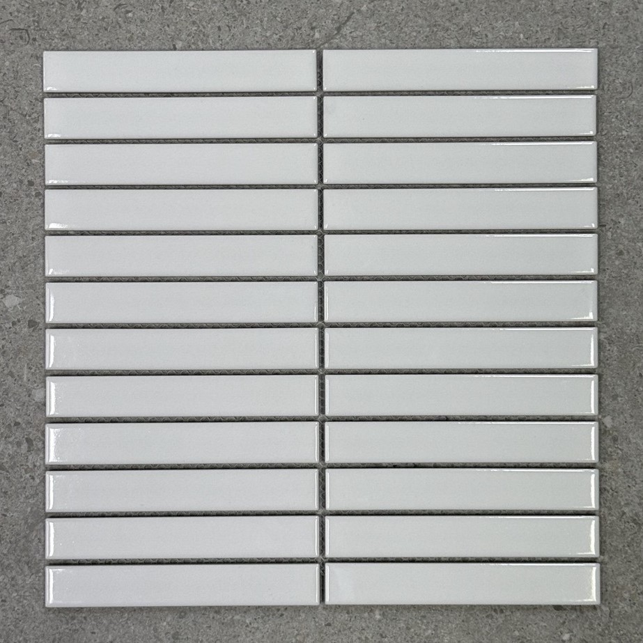 Kit Kat White Gloss Glazed Porcelain Mosaic 7769