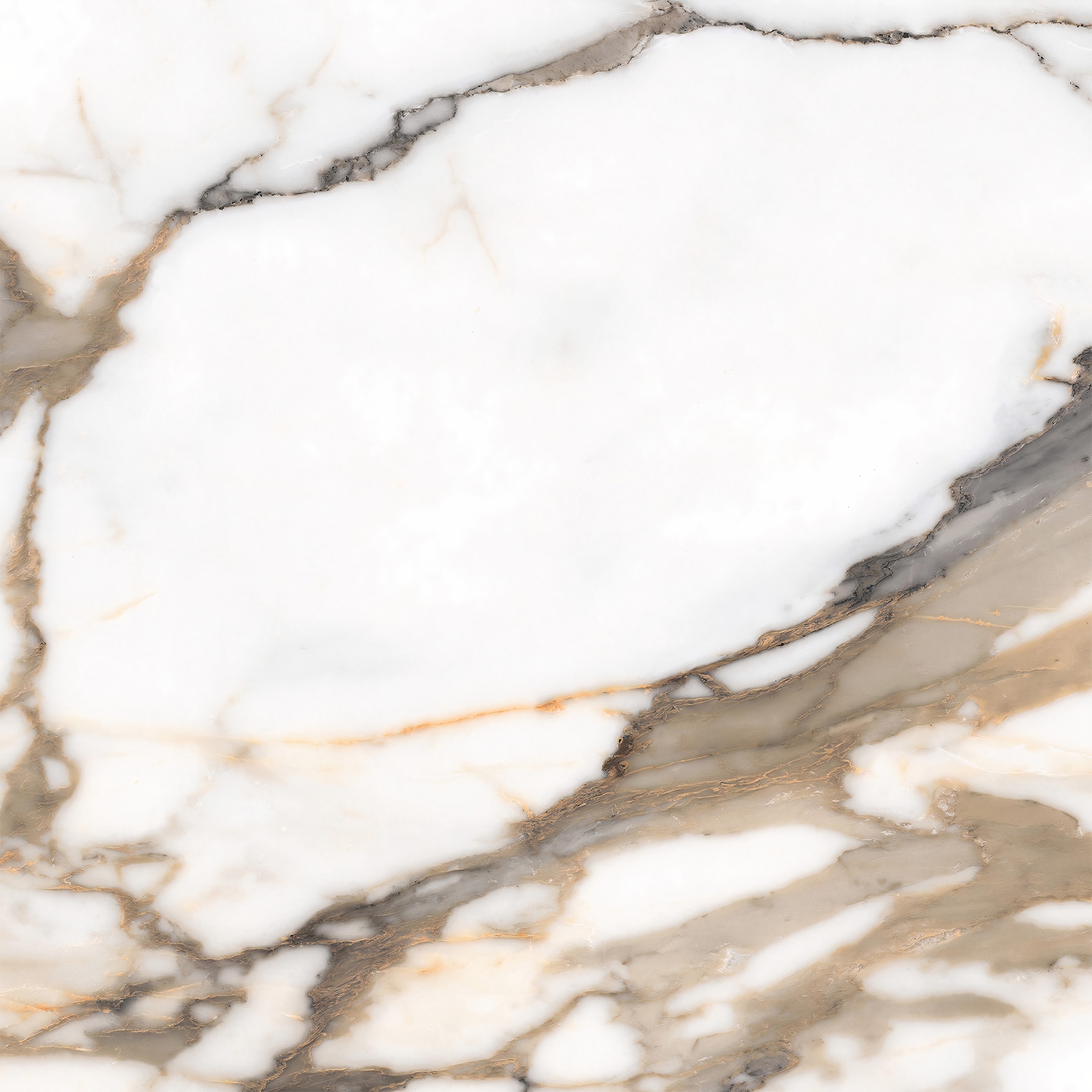 Calacatta Aurous Marble Look Polished Rectified Porcelain Tile 2585