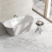 Alpine Carrara Marble Look In/Out Rectified Porcelain Tile 2735