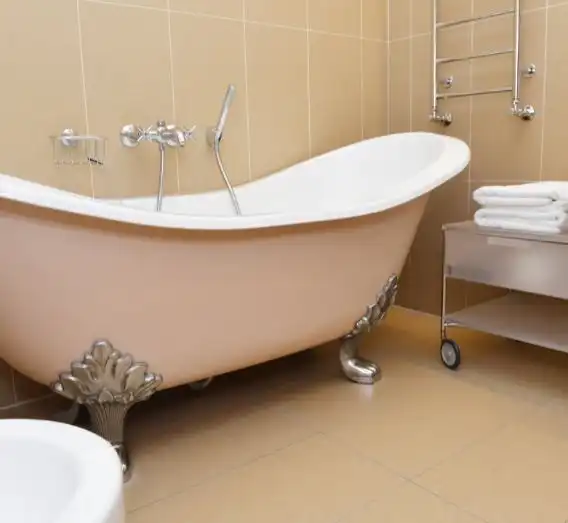 Terracotta Tones Tiles In Bathroom