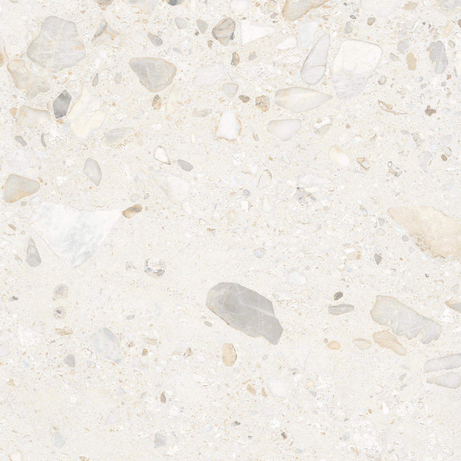 Elliot Ivory Terrazzo Look Matt Rectified Porcelain Tile 0418
