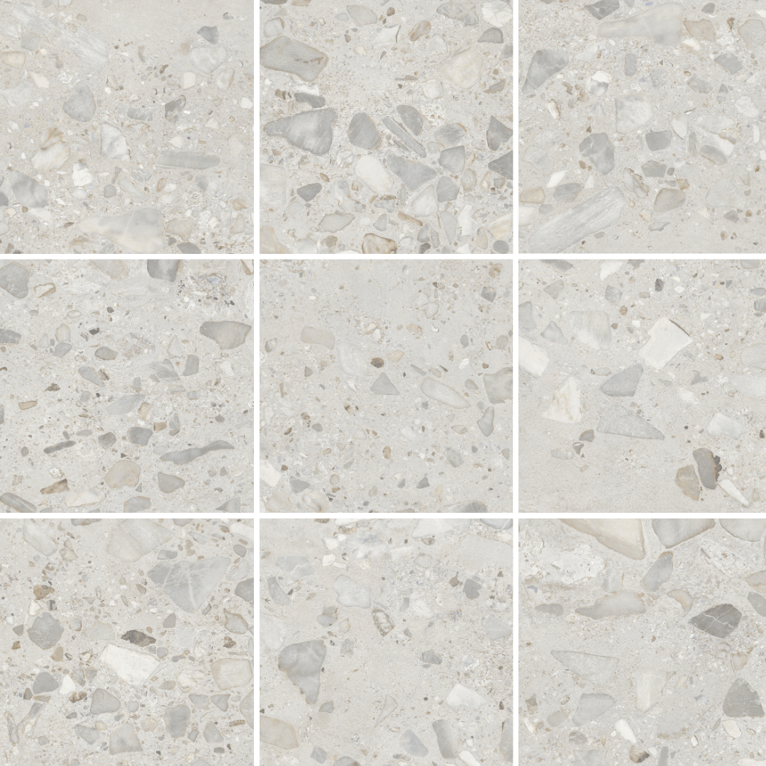 Elliot Ivory Terrazzo Look Matt Rectified Porcelain Tile 0418