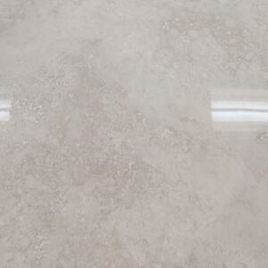 White Travertine Look Polished Rectified Porcelain Tile 2850