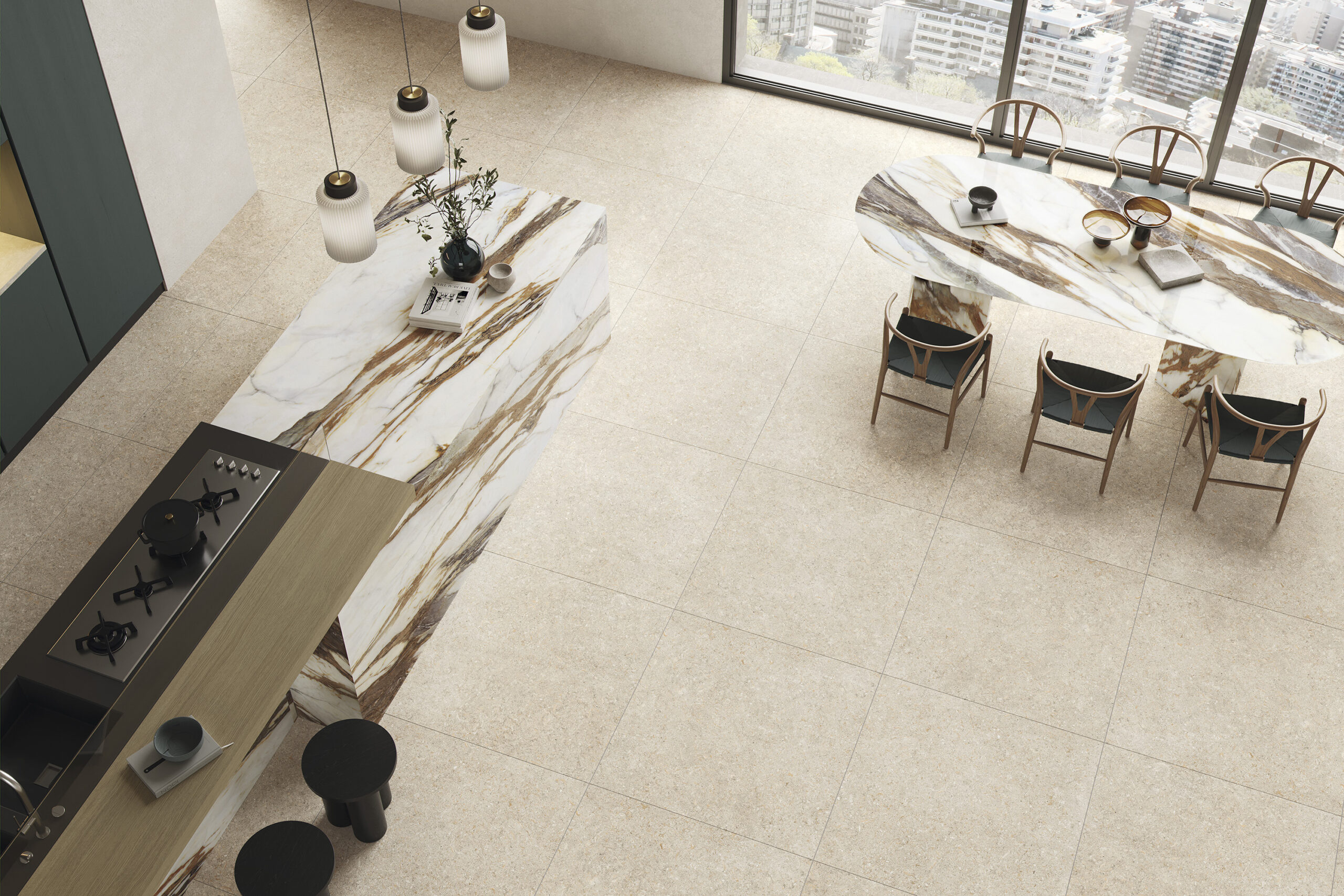 Oikos Beige Matt Spanish Rectified Porcelain Tile 2962
