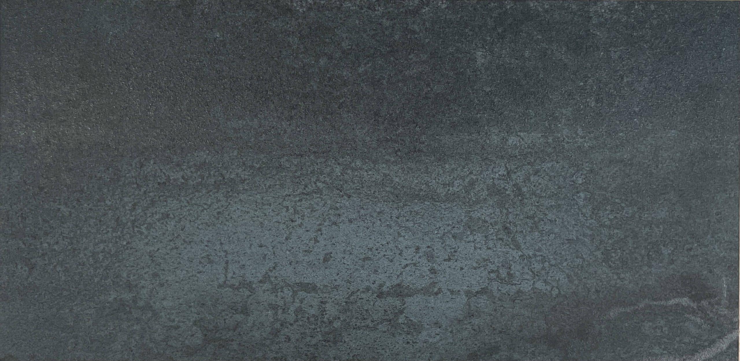 Ironside Black Metallic Look Sugar Finish Italian Rectified Porcelain Tile 3185