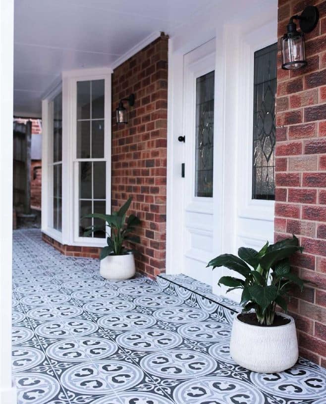 Black & White Retro Matt Spanish Porcelain Wall & Floor Tile 3464
