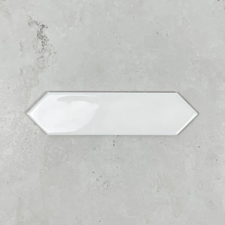 Picket White Gloss Ceramic Wall Tile 3473