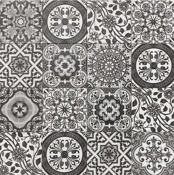 Atelier Black Matt Non Rectified Spanish In/Out Décor Tile 3543