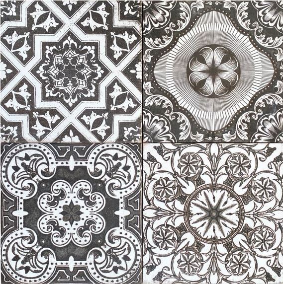 Atelier Black Matt Non Rectified Spanish In/Out Décor Tile 3543
