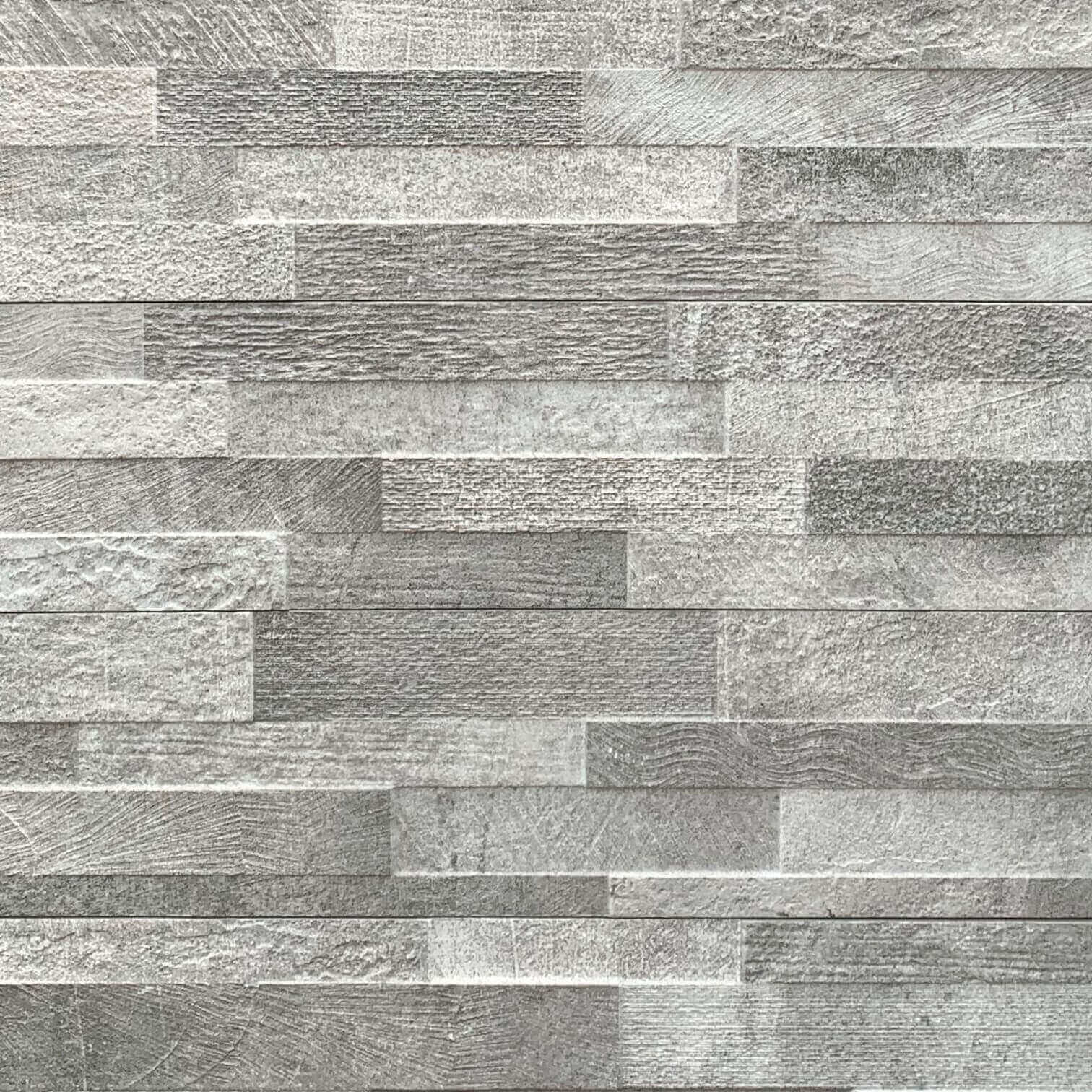 Volcano Grey Stack Stone Look Matt Rectified Italian Porcelain Tile 3588