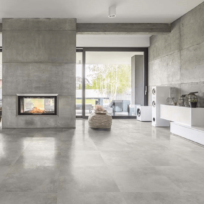 Ossido Grey Oxidised Metal Look Rectified Matt Finish Italian Porcelain Tile 3676