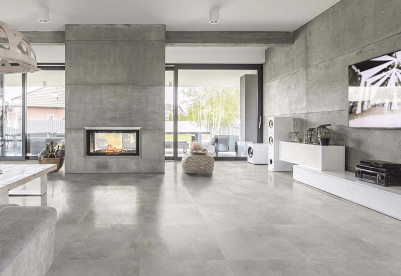 Ossido Grey Oxidised Metal Look Rectified Matt Finish Italian Porcelain Tile 3676