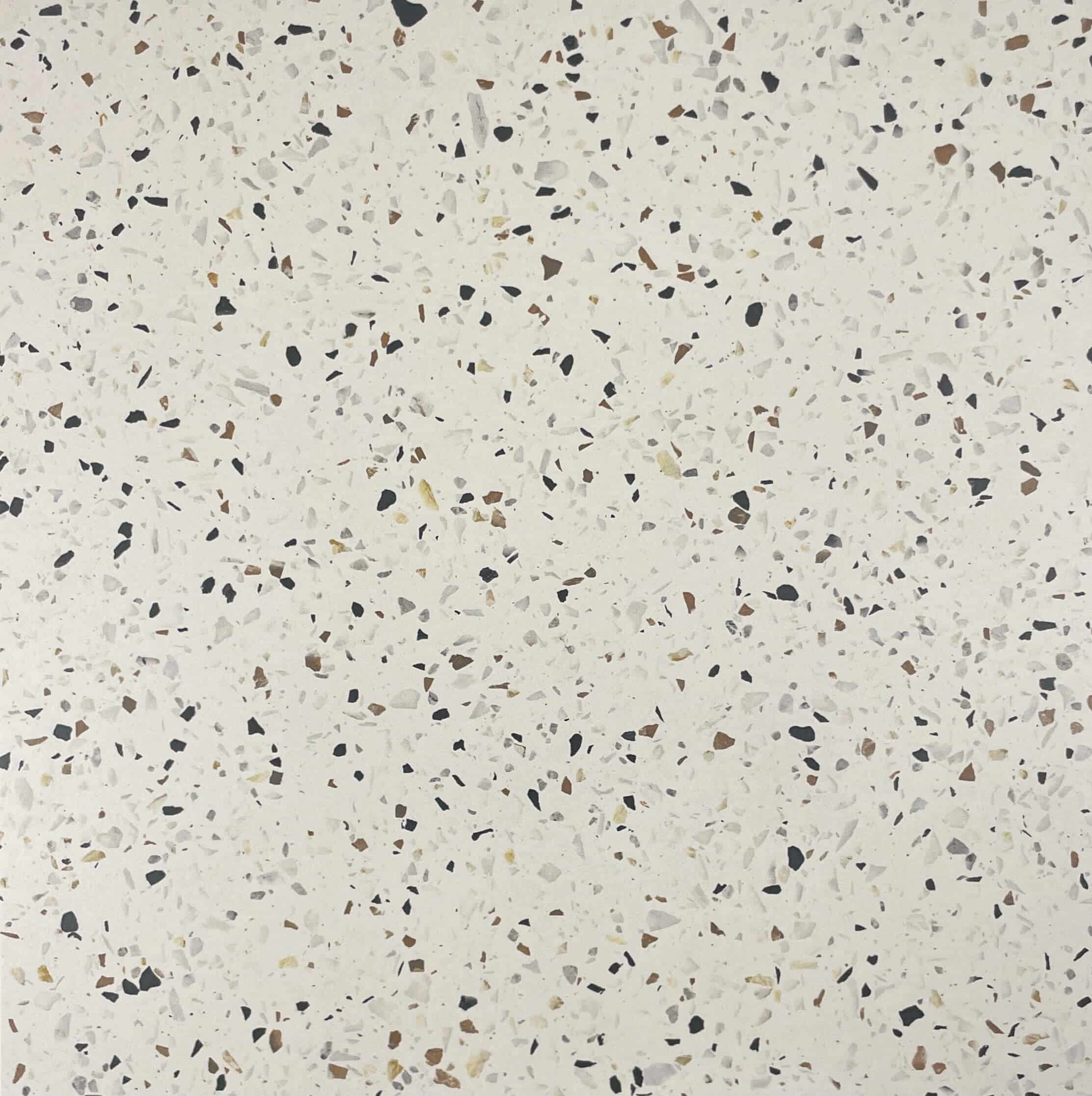 Burano White Terrazzo Look Matt Rectified Porcelain Tile 3814