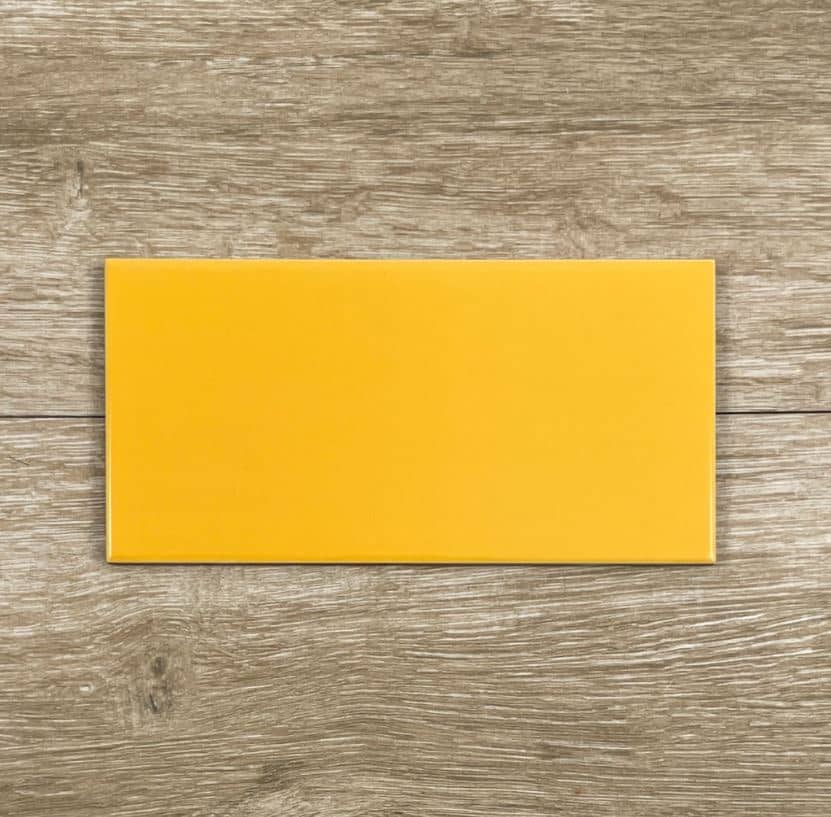 Tiger Yellow Gloss Ceramic Spanish Subway Wall Tile 4221