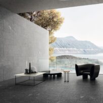 Charcoal Quartz Stone Look Non Rectified Anti Slip Outdoor Italian Porcelain Tile 4277