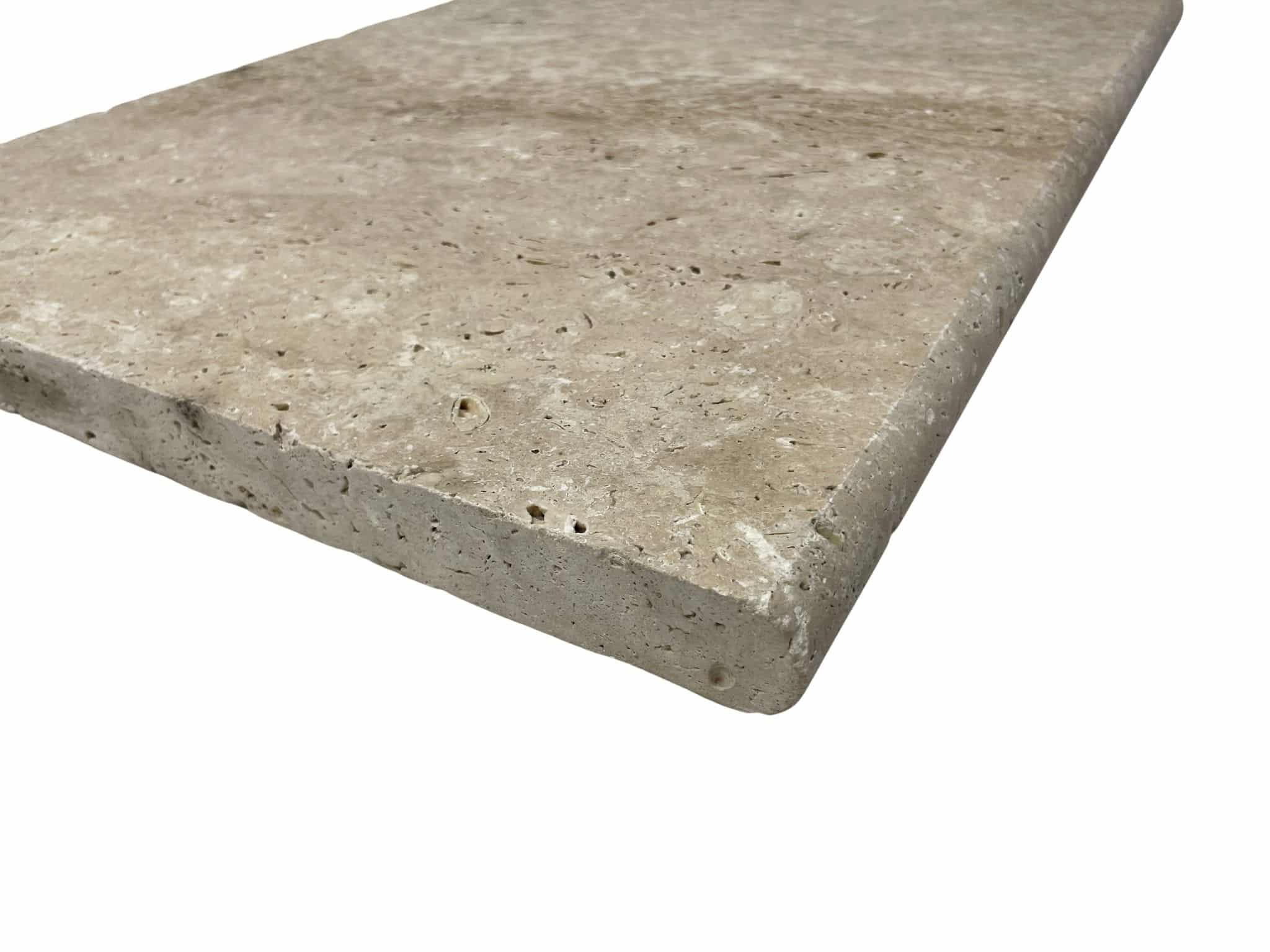 Premium Tumbled Travertine Bullnose 8757