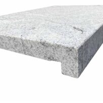 Dover White Granite Flamed Brushed Drop face Coping Tile 8795