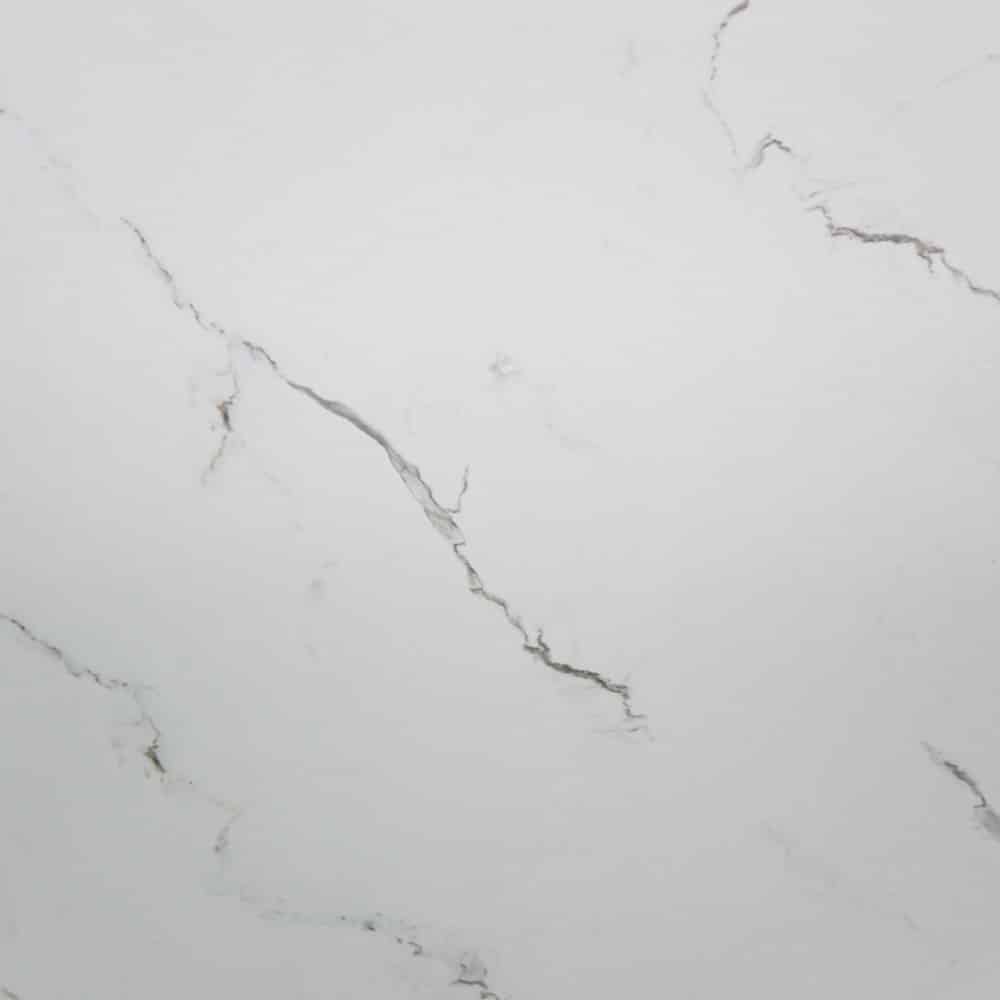 600x600mm Bianco Carrara Marble Look Honed Porcelain Tile (#5839)