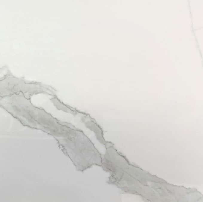 Classic Calacatta White Marble Look Polished Rectified Porcelain Tile 3312