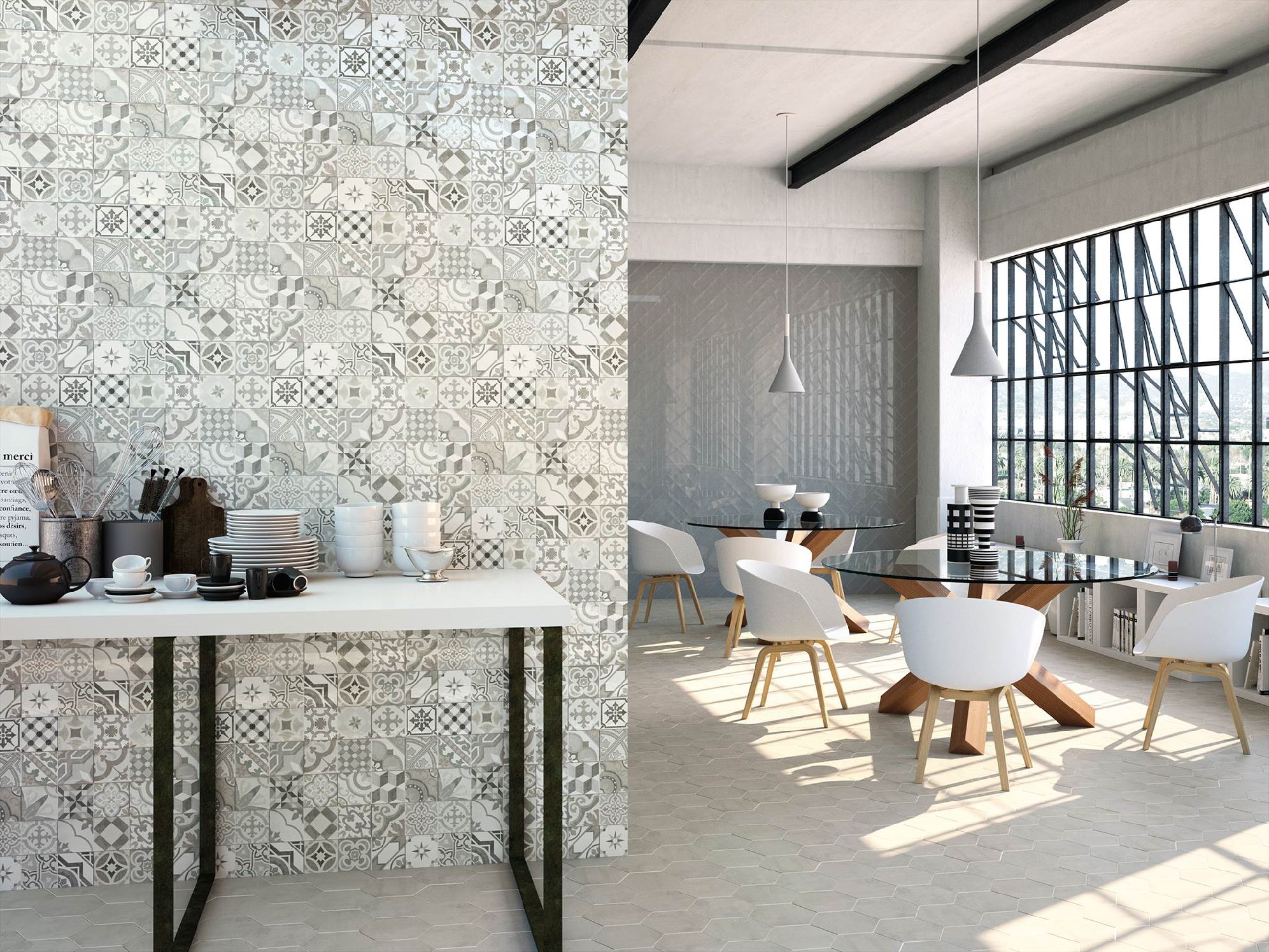 100x300mm Decor Bulevar Cold Gloss Spanish Wall Tile (#4053)